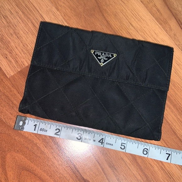 Prada Quilted Nylon Wallet with Leather Interior - Picture 3 of 16
